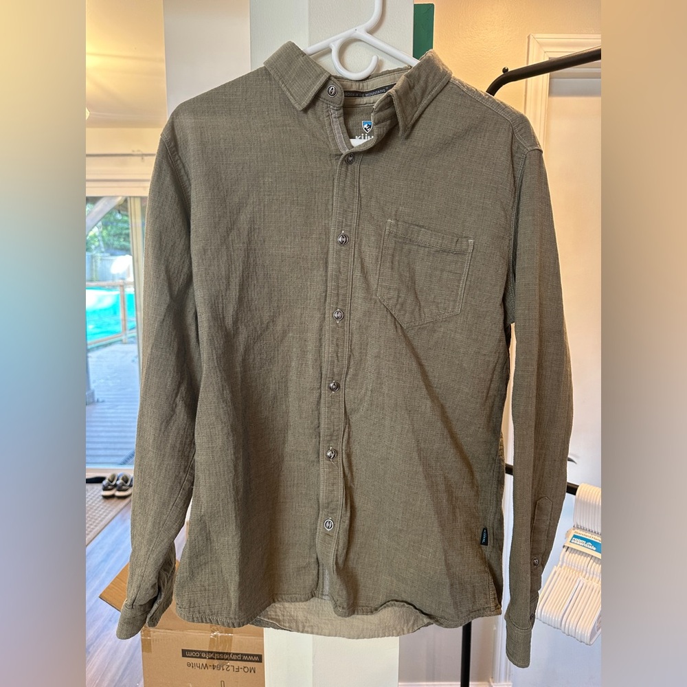 KUHL Berlin Long sleeve Shirt (Green) (Medium)